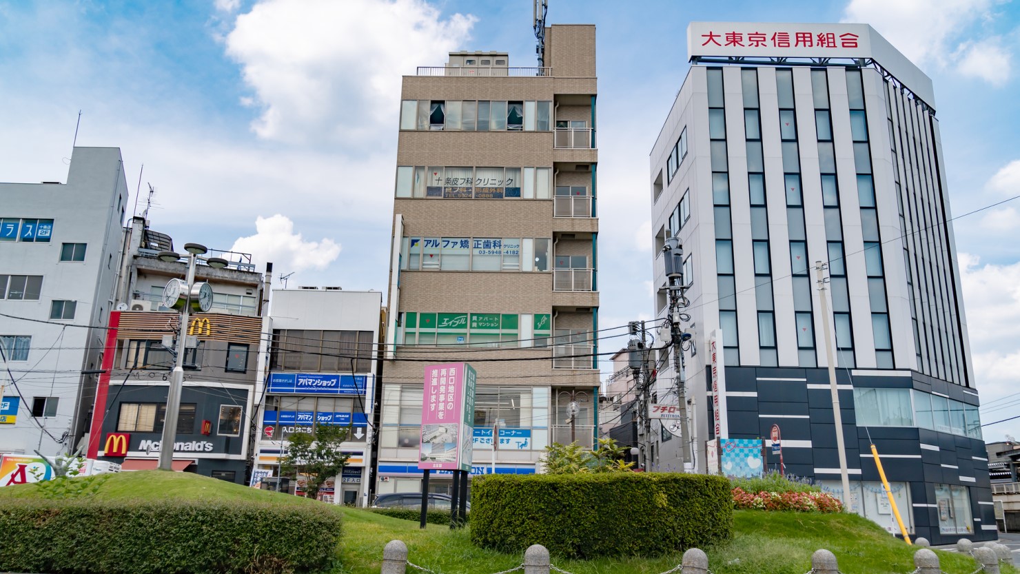 十条駅前の風景