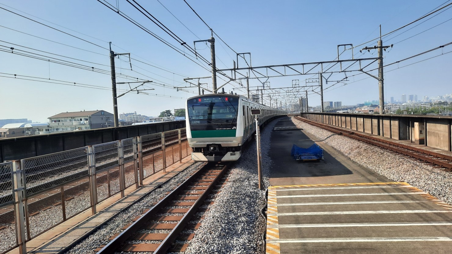 中浦和駅から撮影した埼京線
