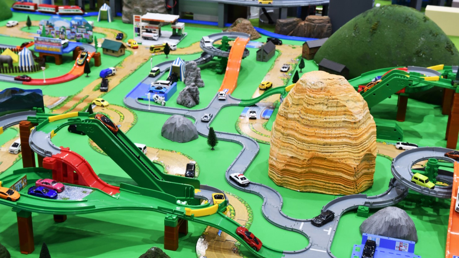 ジオラマの展示風景