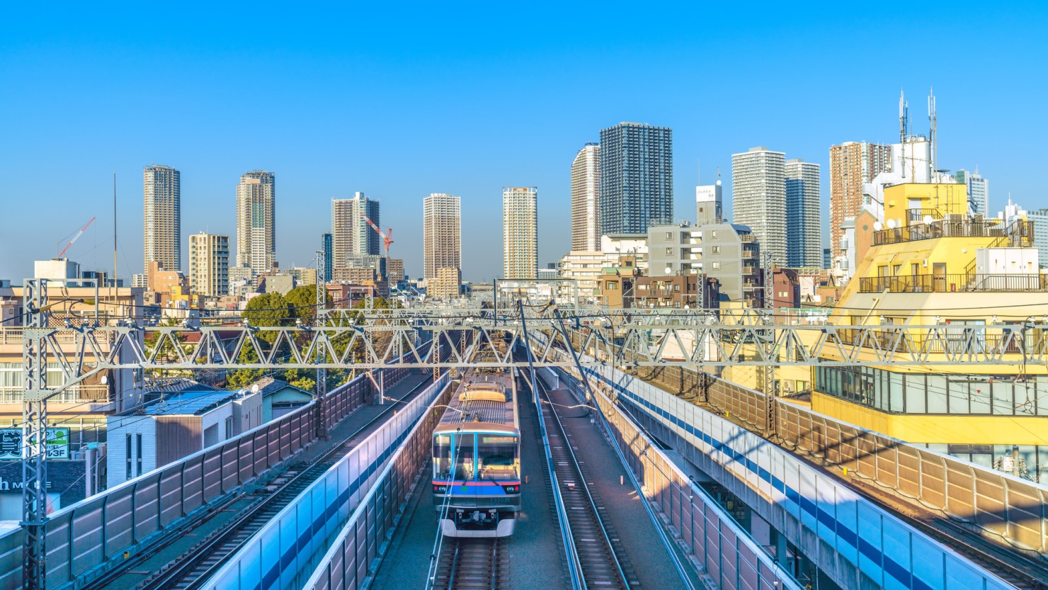 東急東横線の景色
