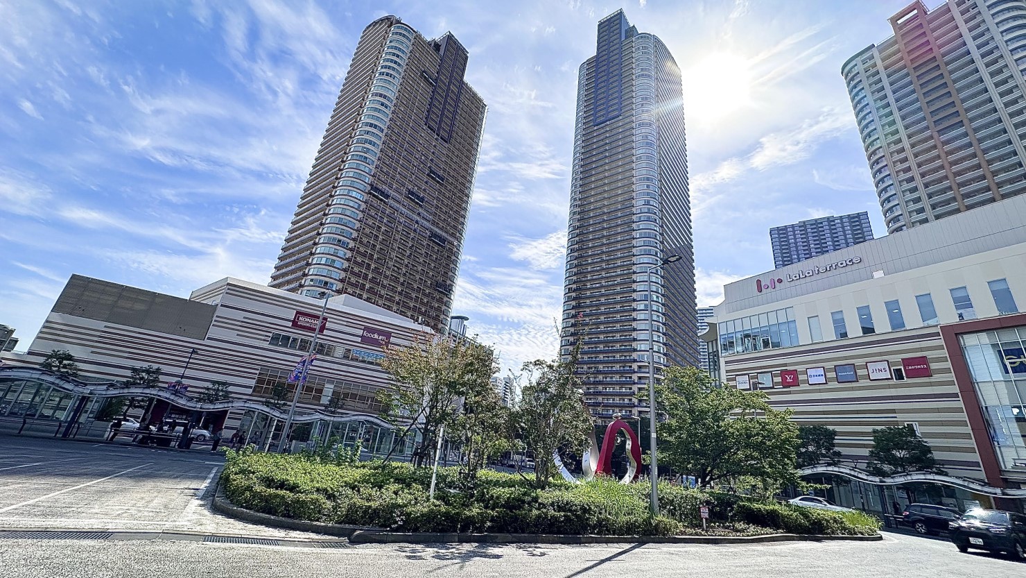 武蔵小杉駅前の風景