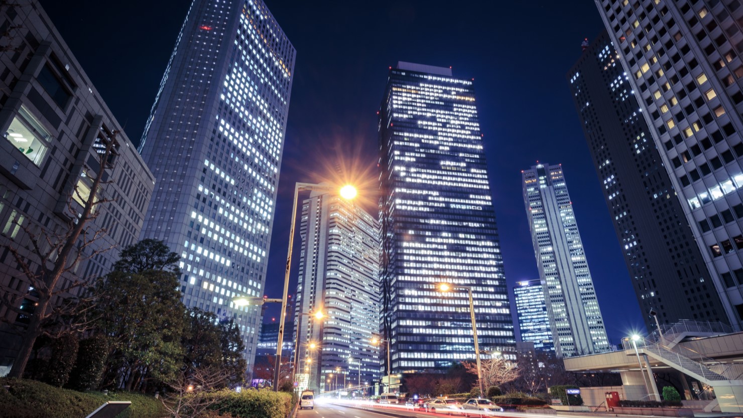 西新宿ビル街の夜景