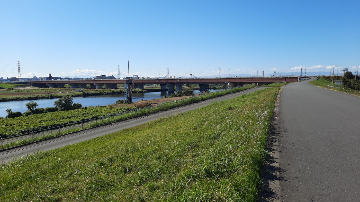 戸田市から見る荒川