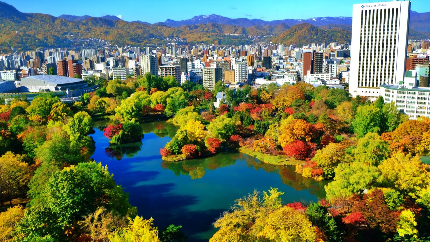 札幌市 中島公園の紅葉