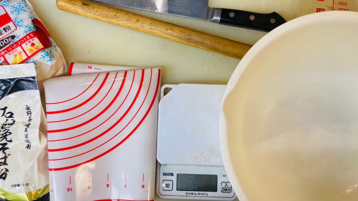 私が実際に使用している蕎麦作りの道具