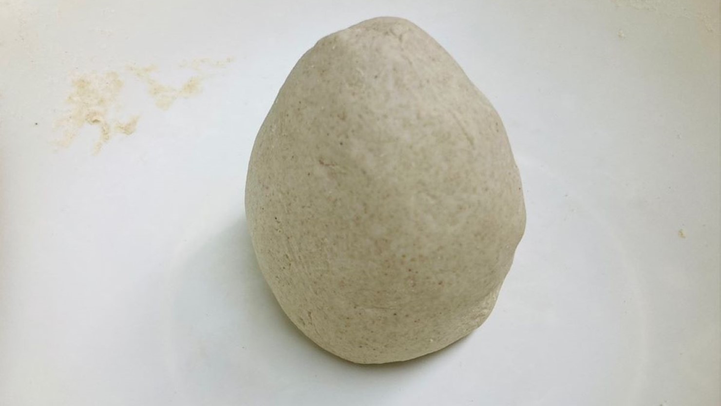 成形して円錐状にした様子