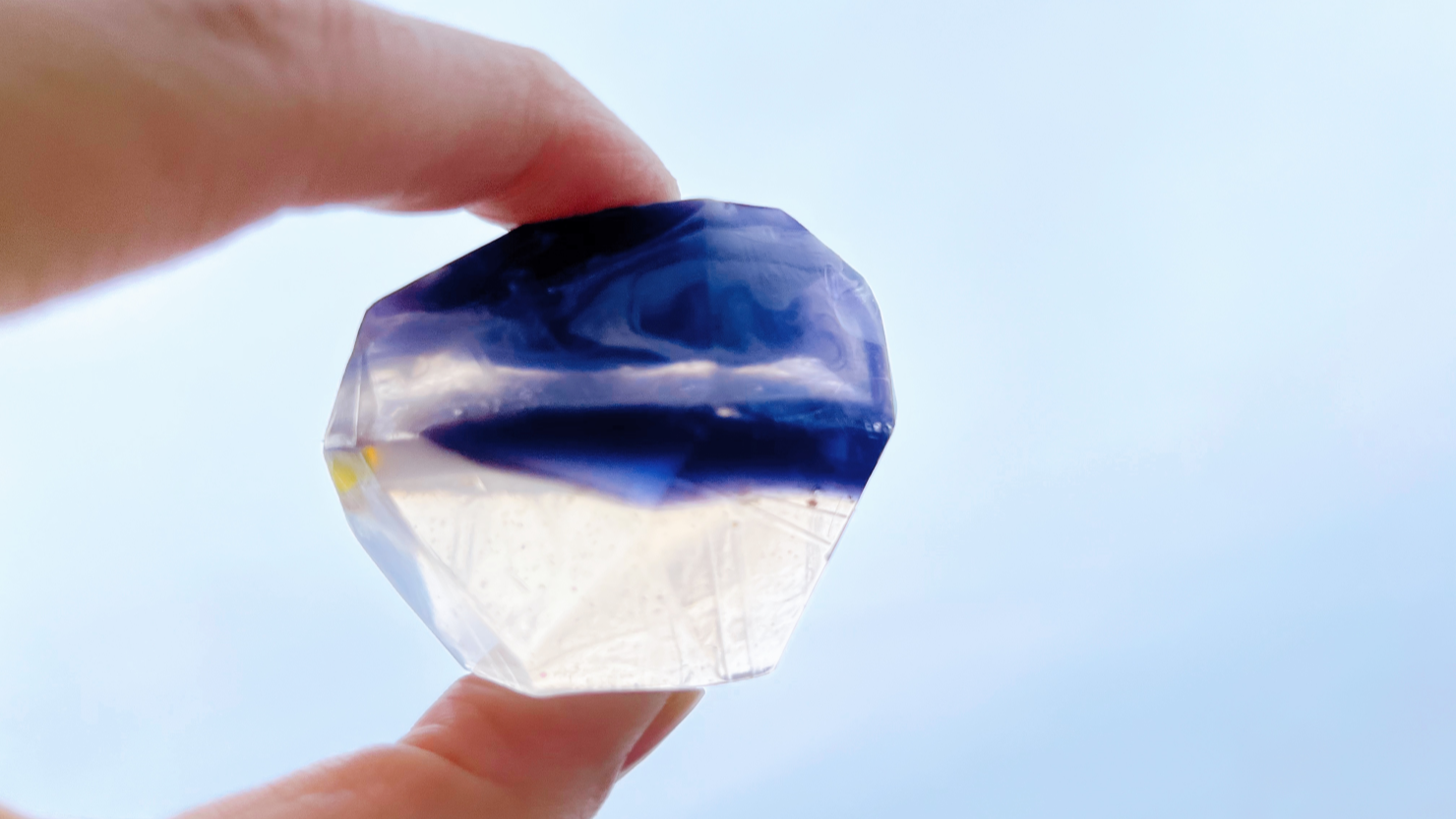 初めて作った宝石石鹸