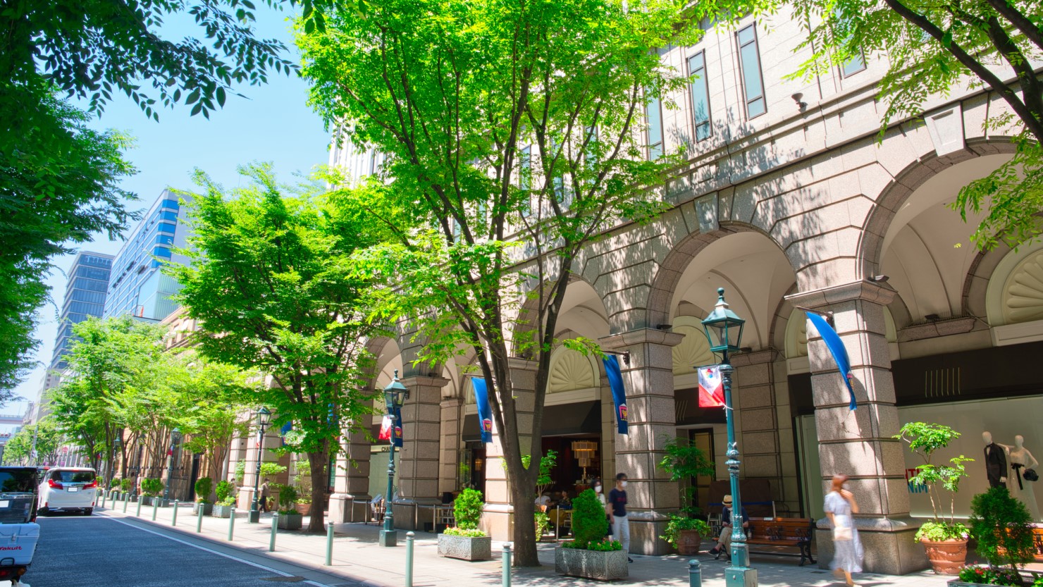 神戸旧居留地の通勤風景