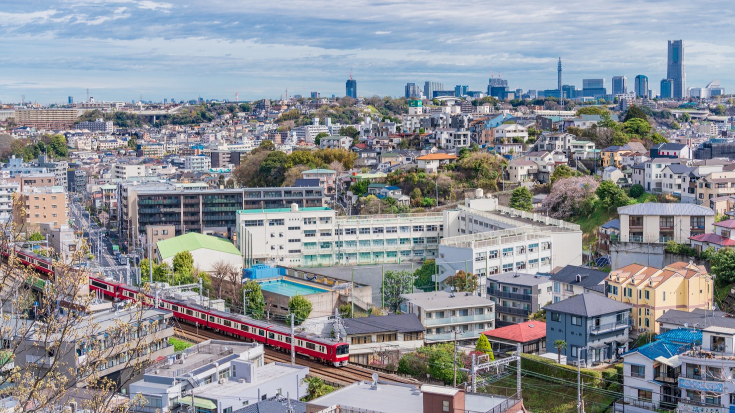 横浜市・弘明寺（ぐみょうじ）公園からの眺め