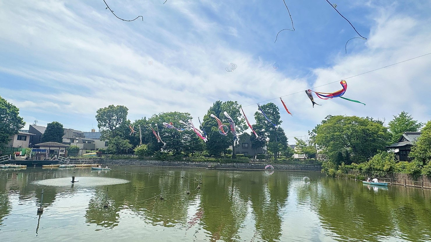ゴールデンウィーク中の区立碑文谷公園