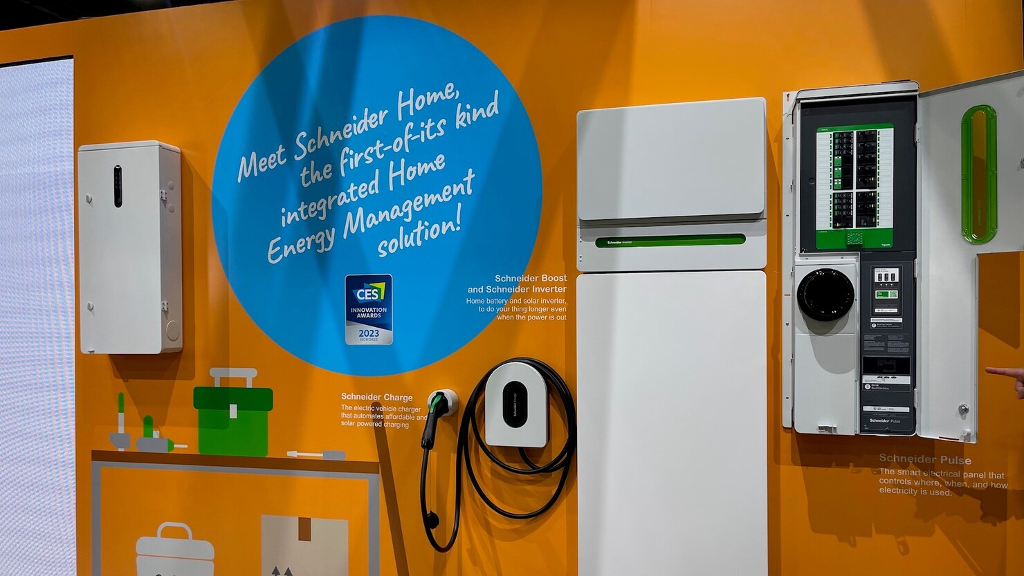 CESの会場では、電力をスマートに管理するシステムも多数展示されていた（米国・ラスベガス）　© Rika Higashi