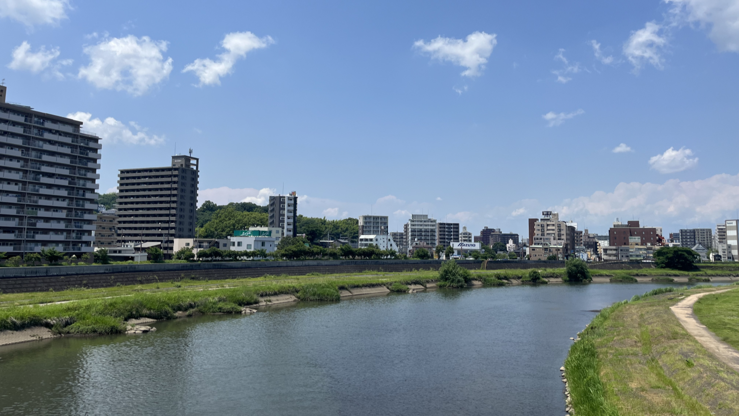 白川河川敷