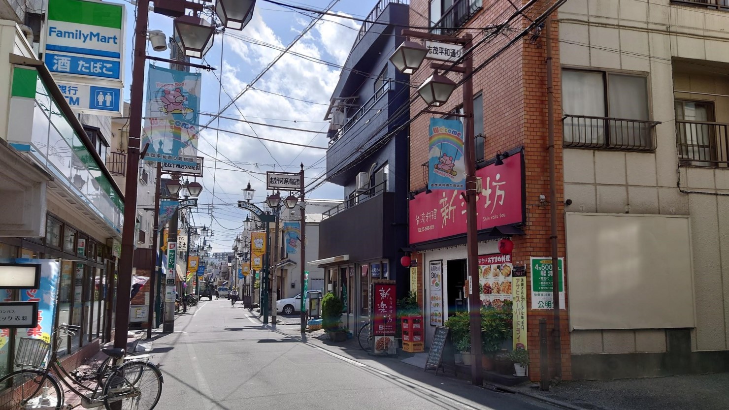 「志茂スズラン通り商店街」の景色