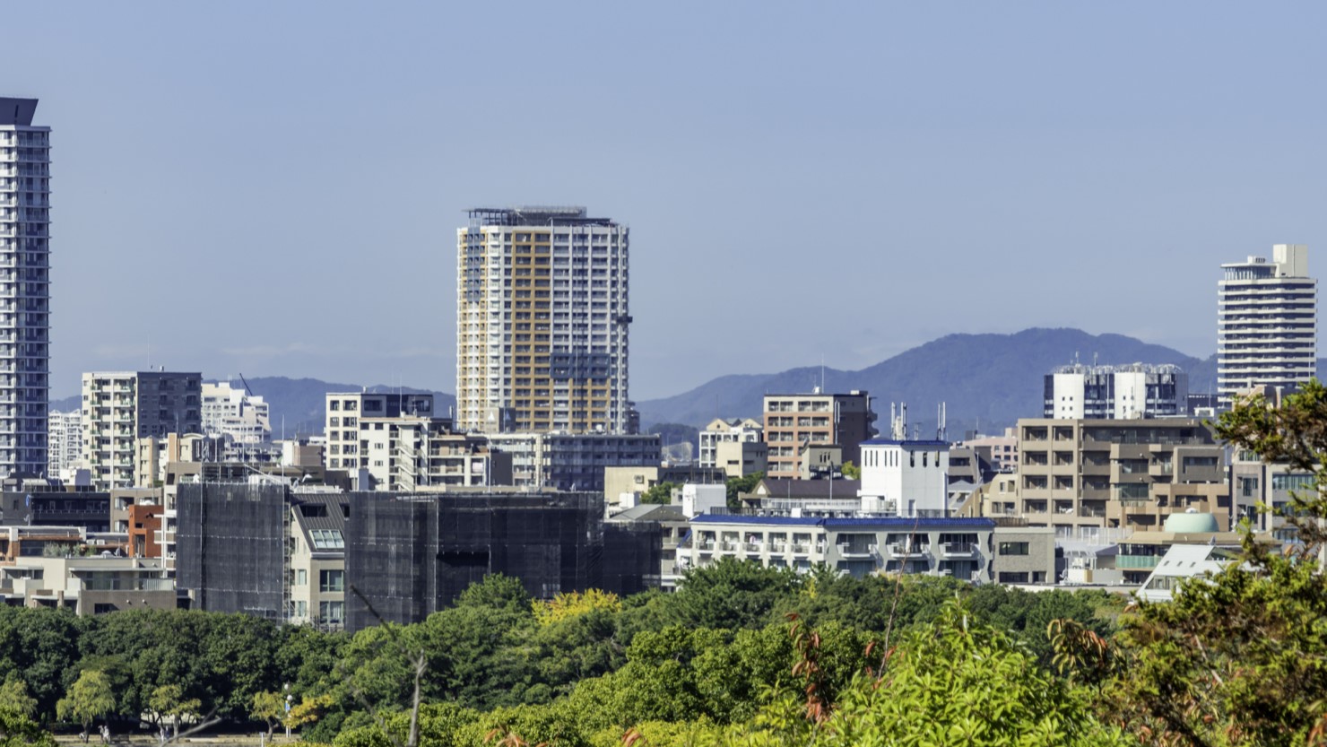早良区西新周辺の風景