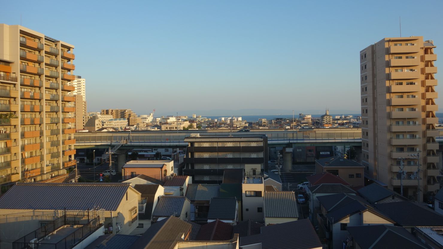 屋上からは今日歩いた長楽のまちが一望できた