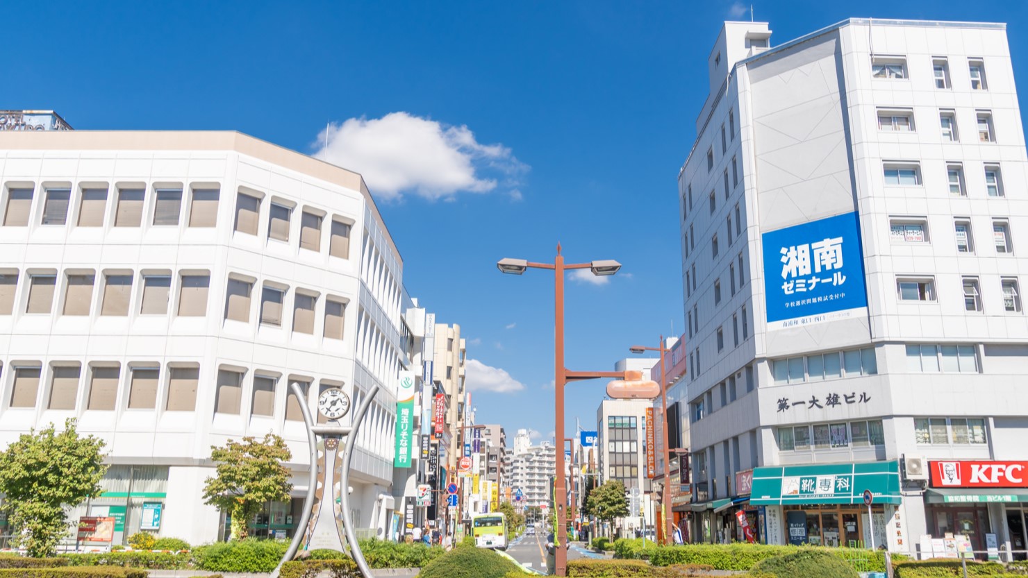 南浦和駅周辺の様子