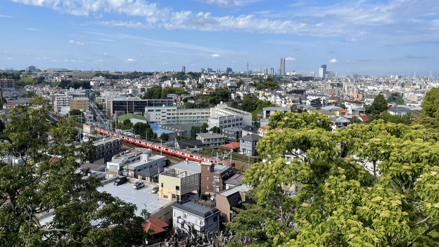 弘明寺公園展望台からの景観