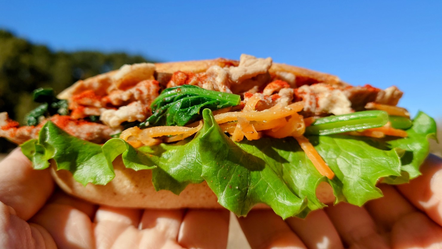 いちあんの自家製コチュジャン＆焼肉ナムルサンド