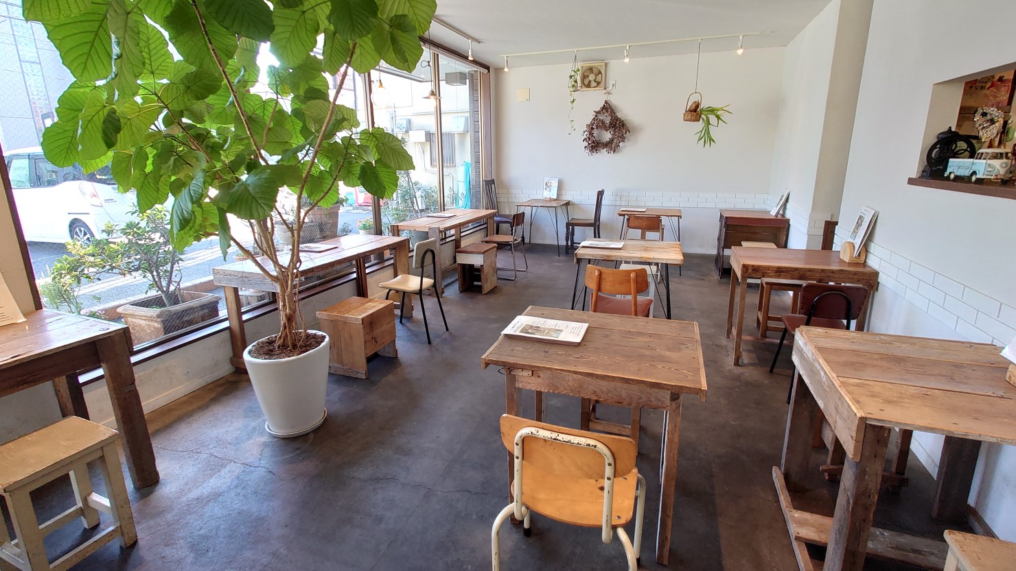 いちあんの店内に併設されたカフェ