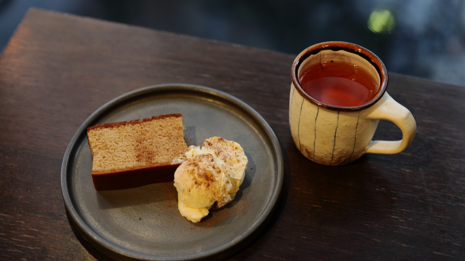 シナモンカステラとアイスクリームの相性は言わずもがな
