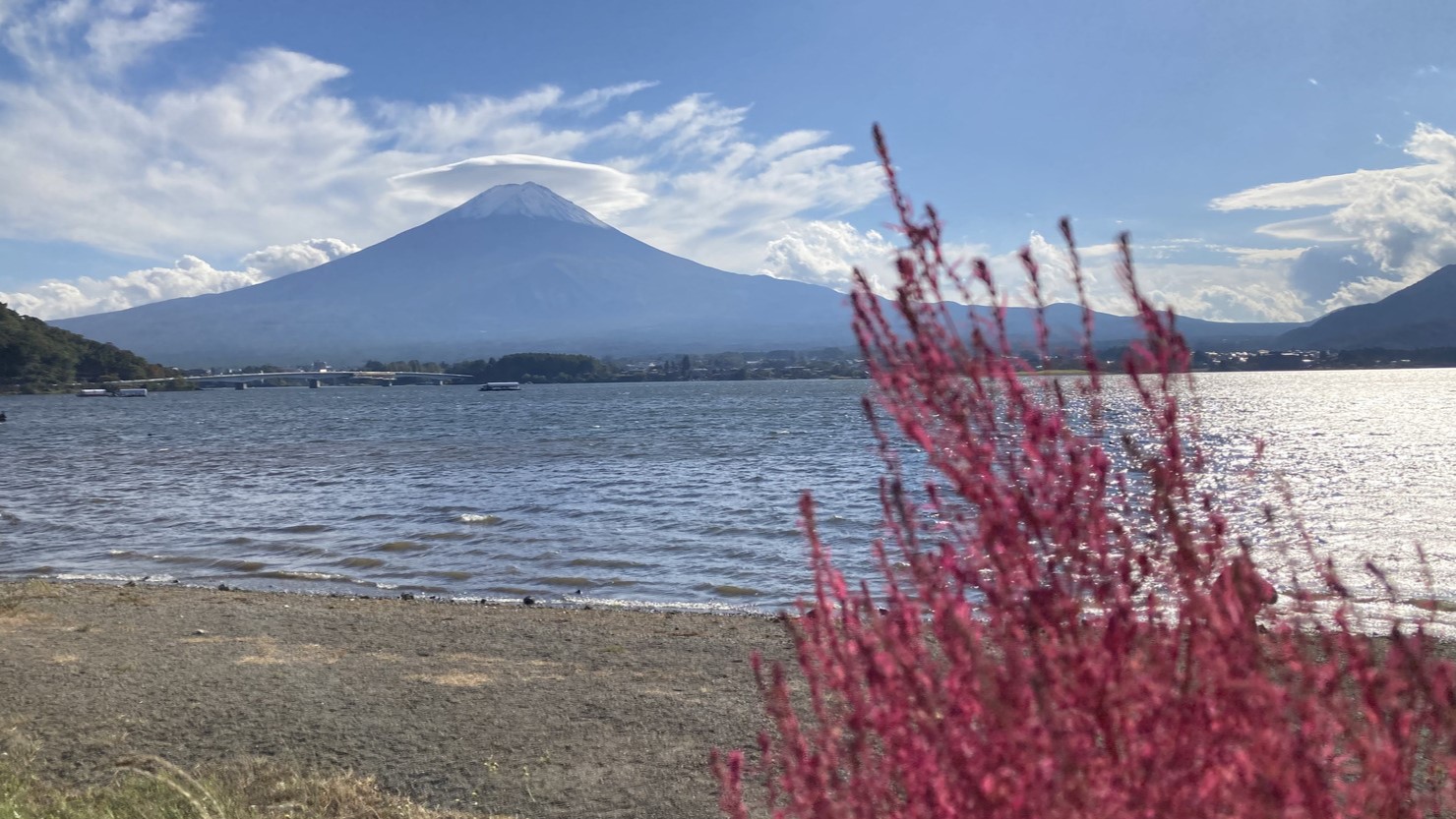 町内のどこにいても富士山が見守ってくれています