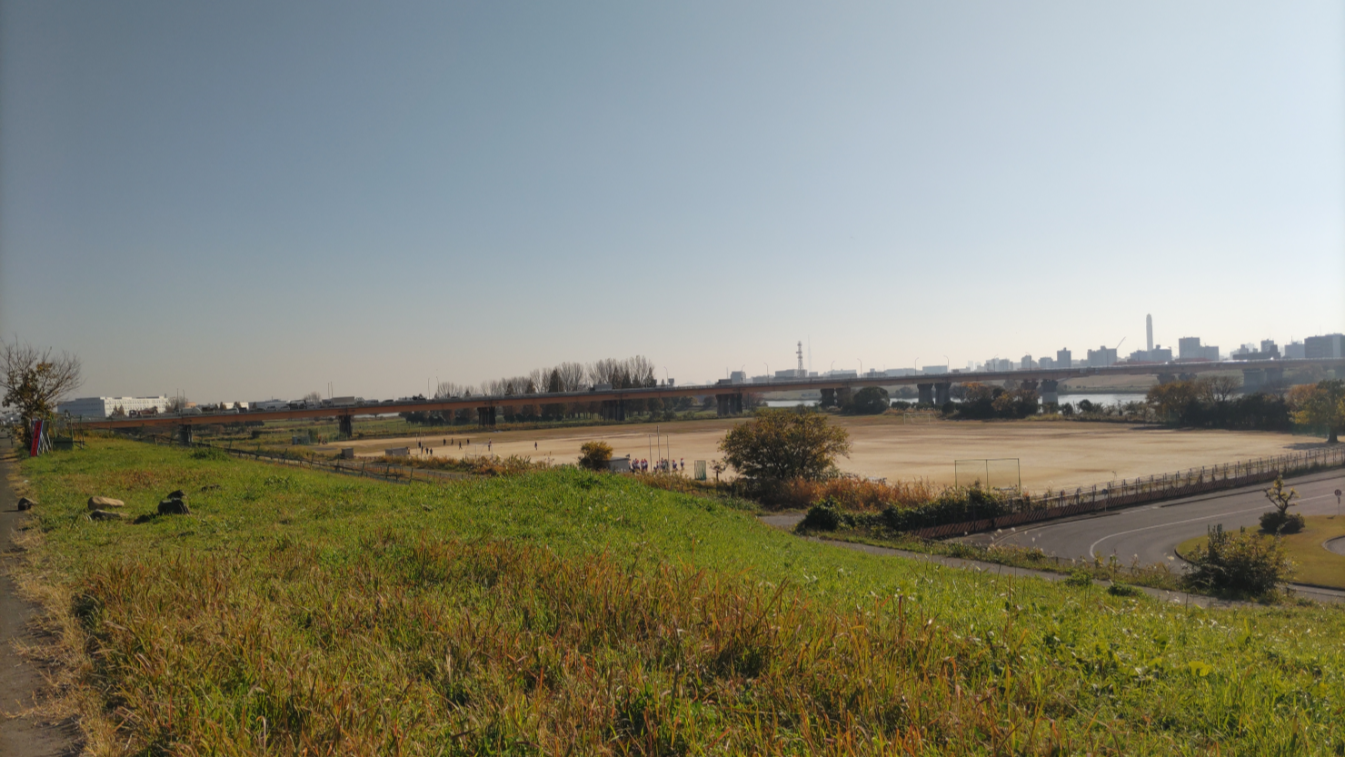 善光寺から見える荒川