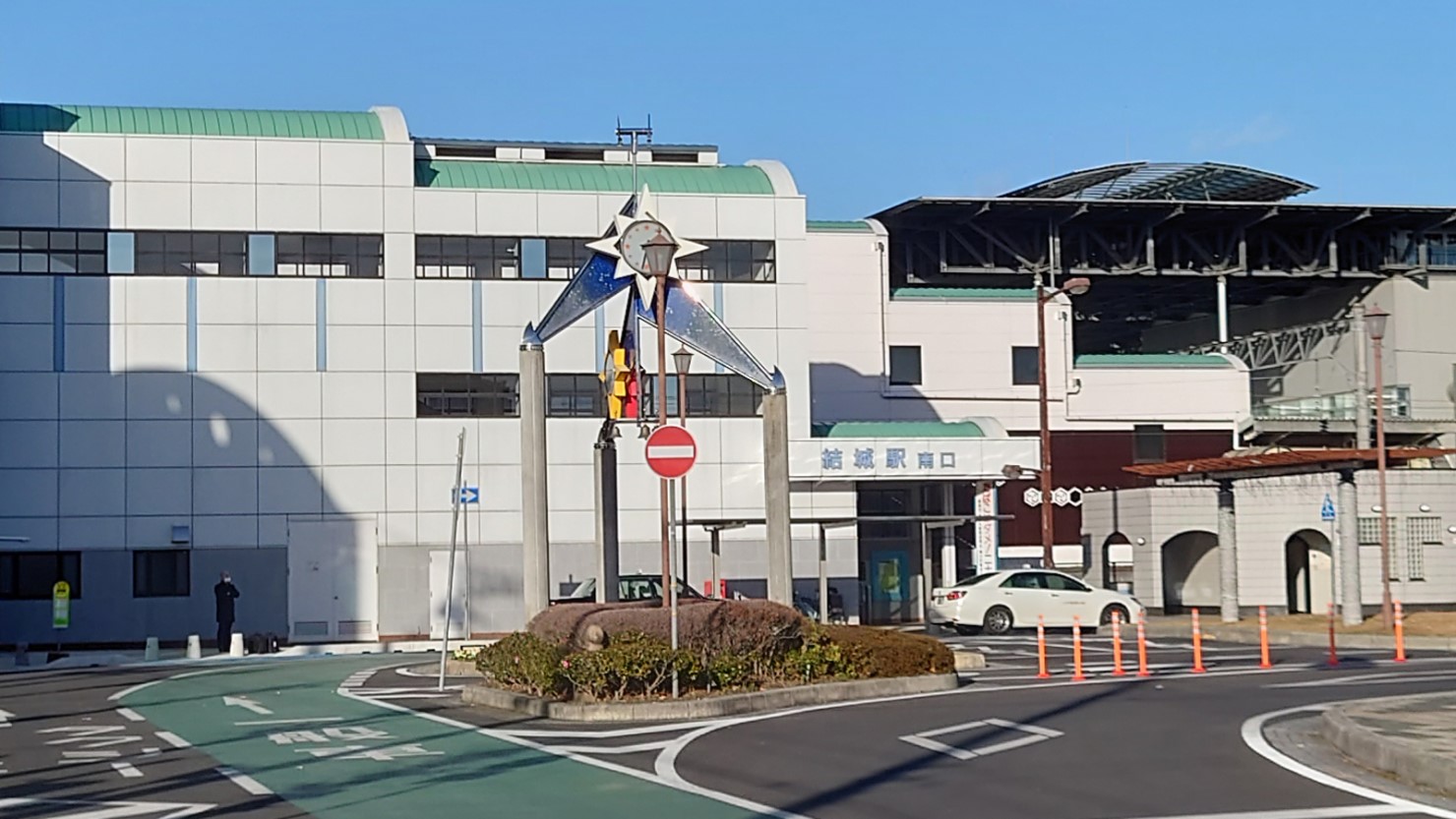 結城駅南口の風景