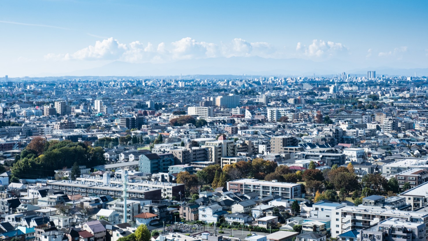 練馬区役所の展望台からの眺め
