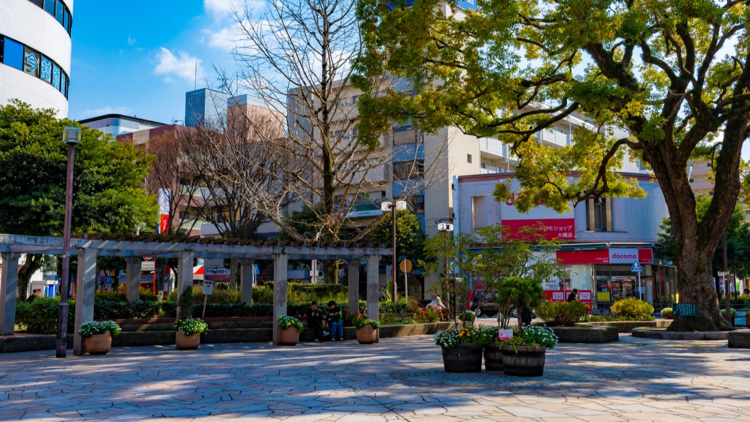 大橋駅西口の風景