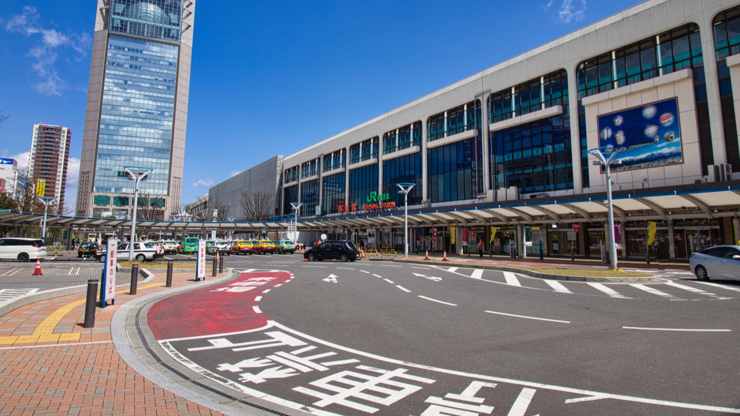 郡山駅前の風景