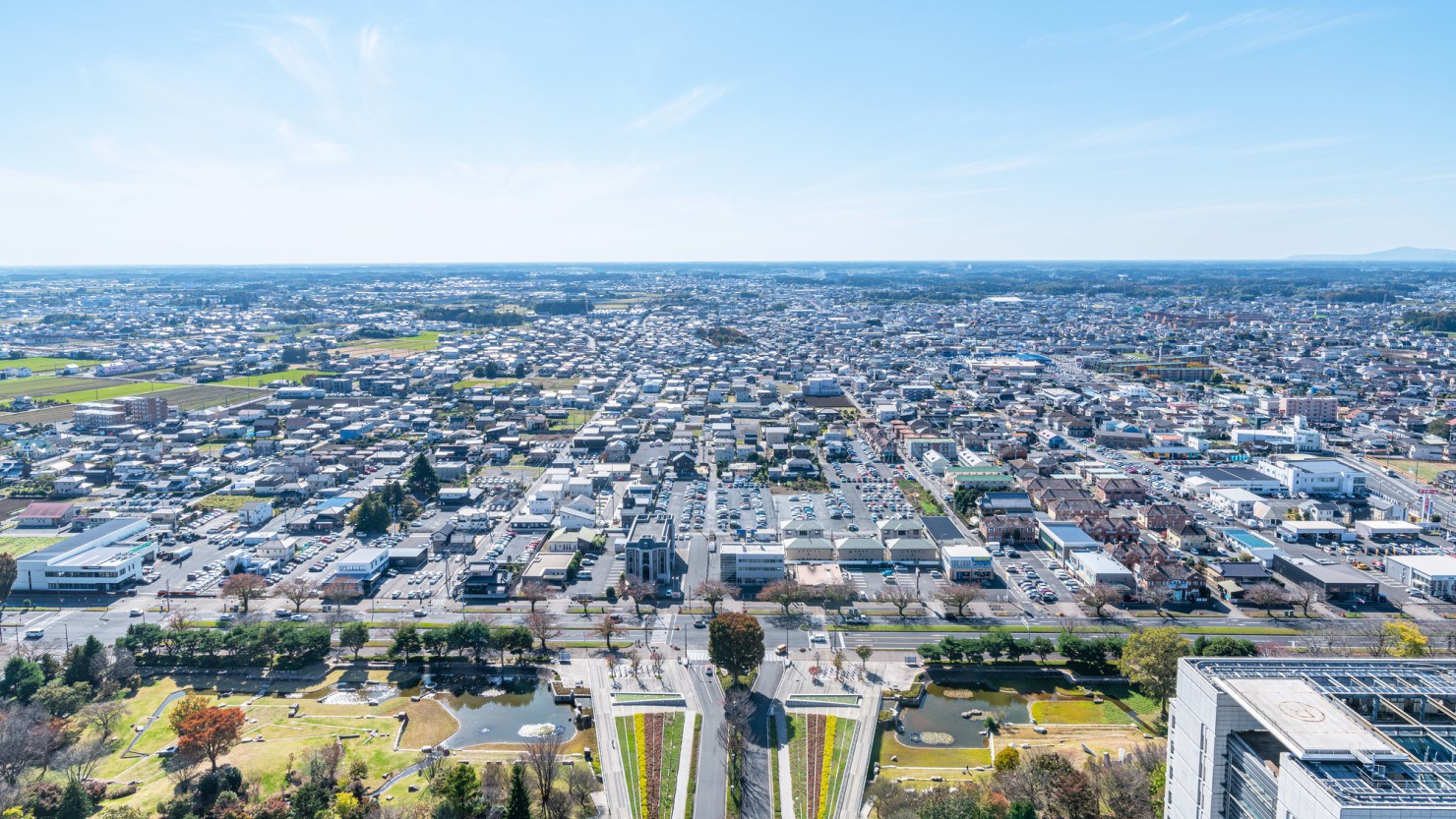 水戸市の街並み
