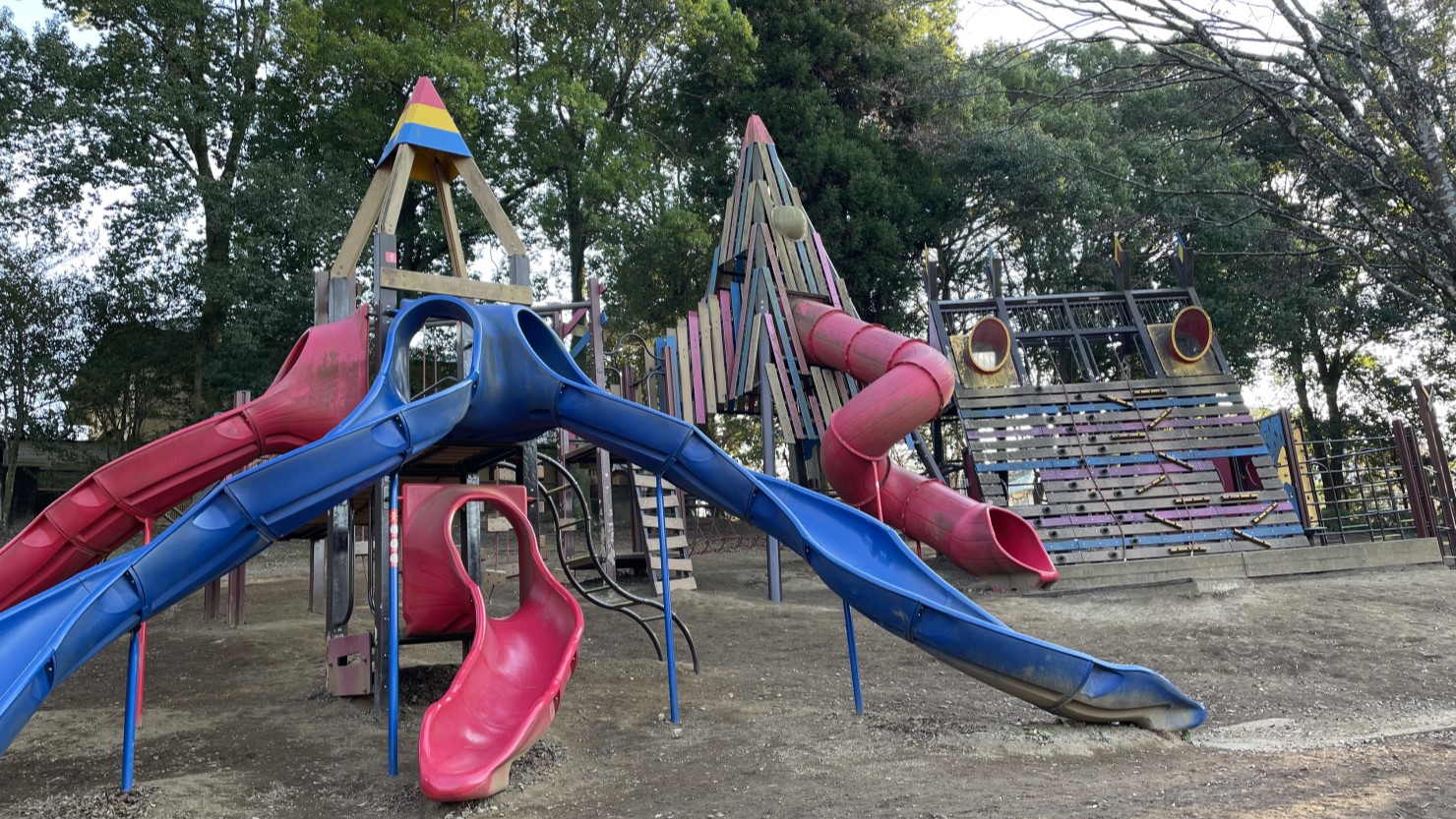 少年の森の大型アスレチック