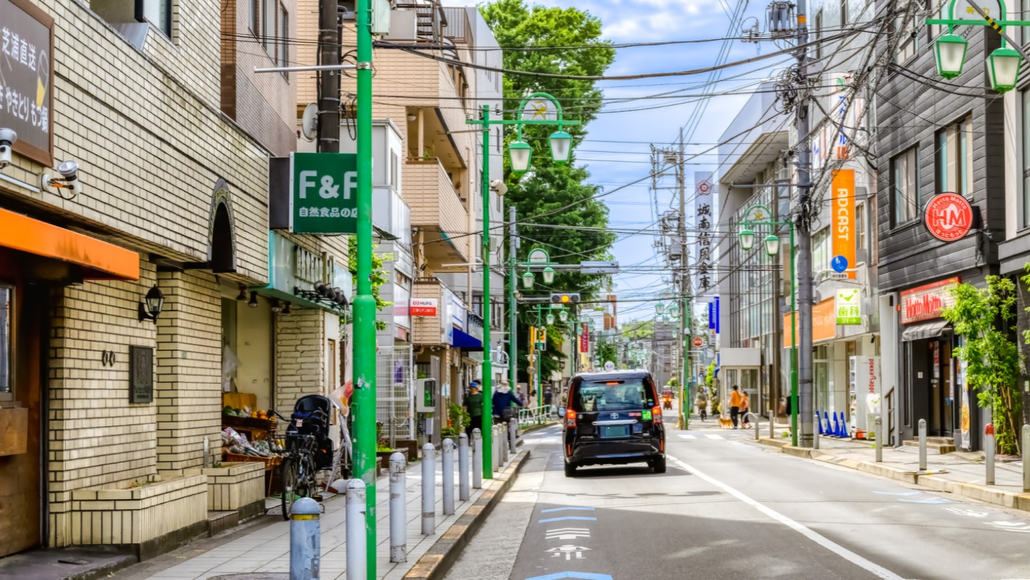 等々力駅周辺の風景