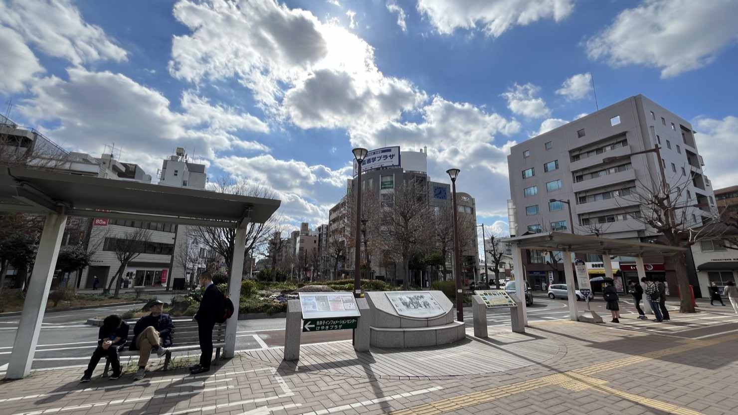 我孫子駅南口の様子