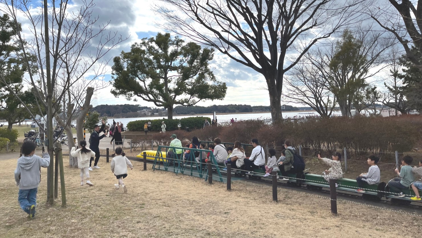 手賀沼公園内にある「ミニSL」