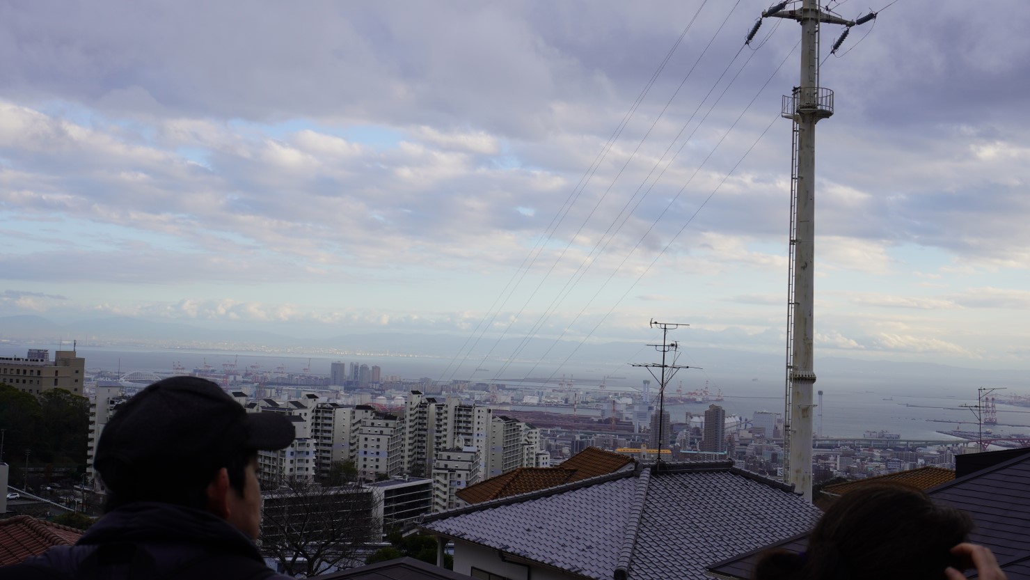 大月台公園からの眺め。高台から見る景色はどこでも綺麗だが、少し角度が変わるだけで驚くほど町の様子が変わるのが面白い