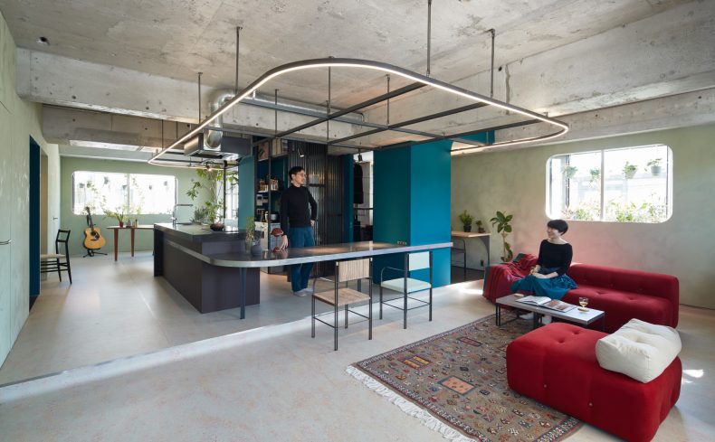 【マンションリノベ事例】Ring on the Green　 風と光が抜ける緑に囲まれた家