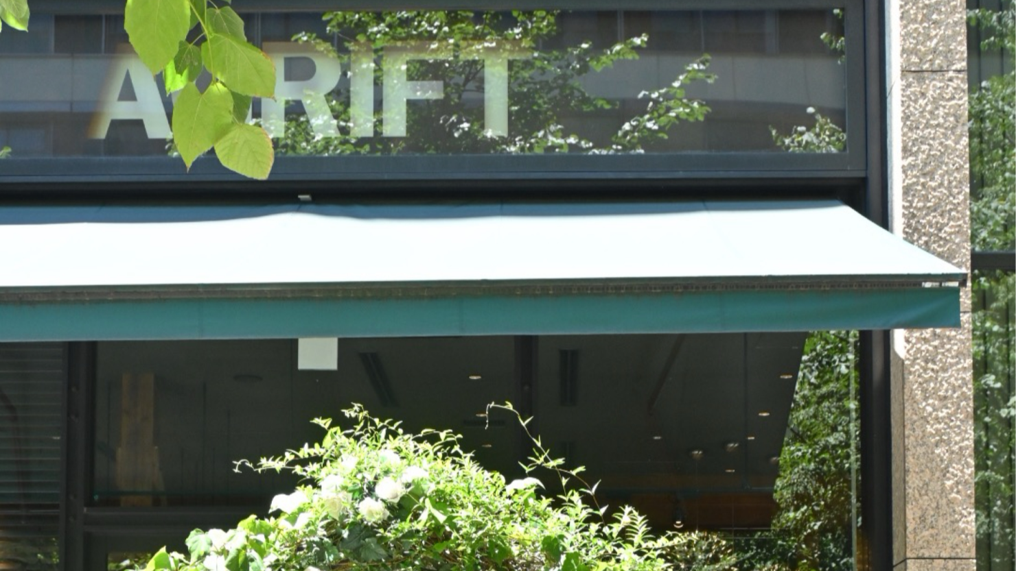 ADRIFT by David Myersの目印となる看板