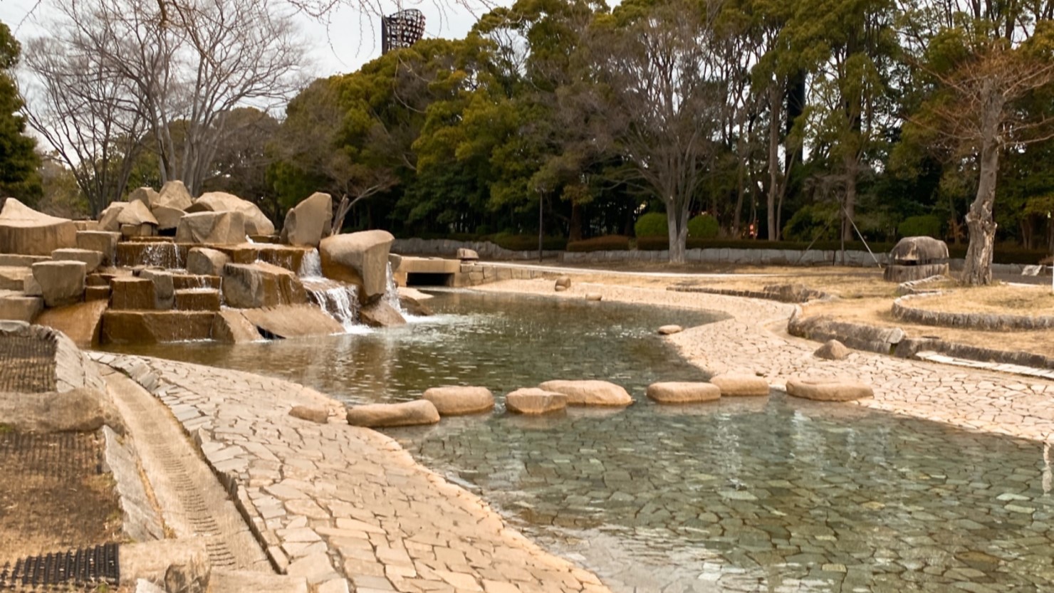 平塚市総合公園のじゃぶじゃぶ池