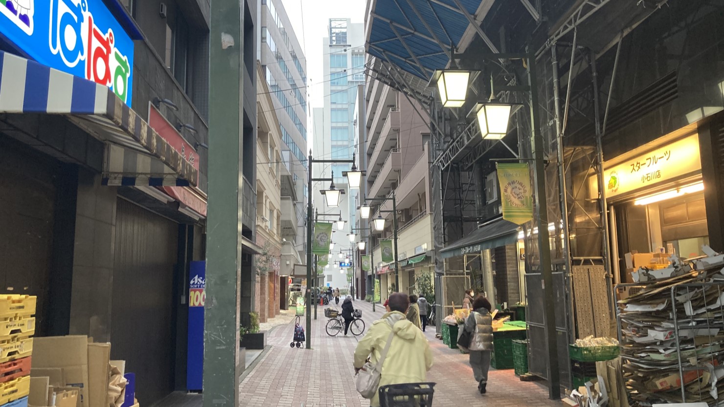 後楽園駅周辺にある柳町仲通り商店街