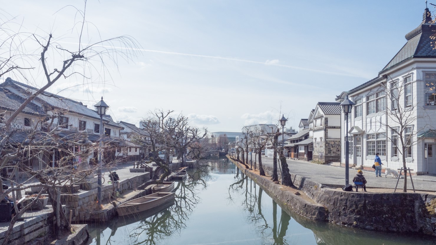 倉敷美観地区 倉敷川畔の景観