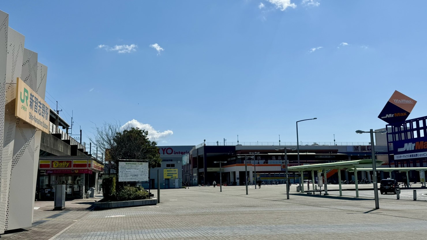 JR新習志野駅前の様子