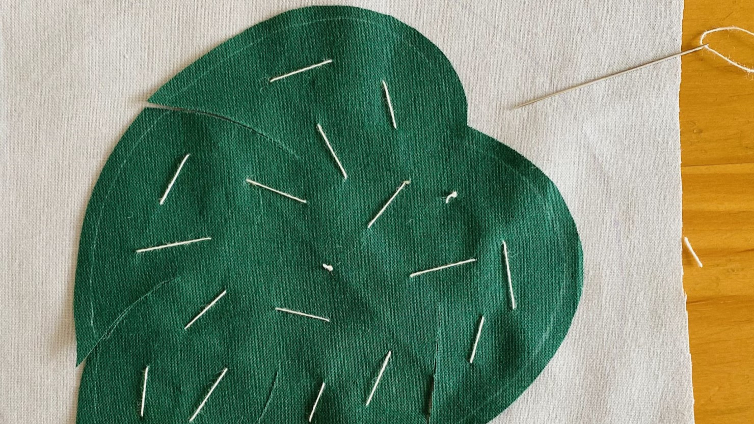 ハワイアンキルトのしつけ