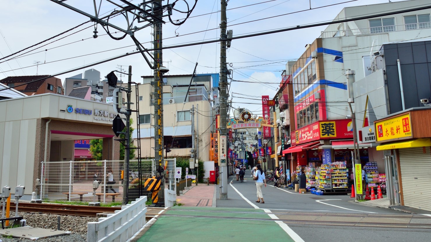 西武新宿線の野方駅前商店街