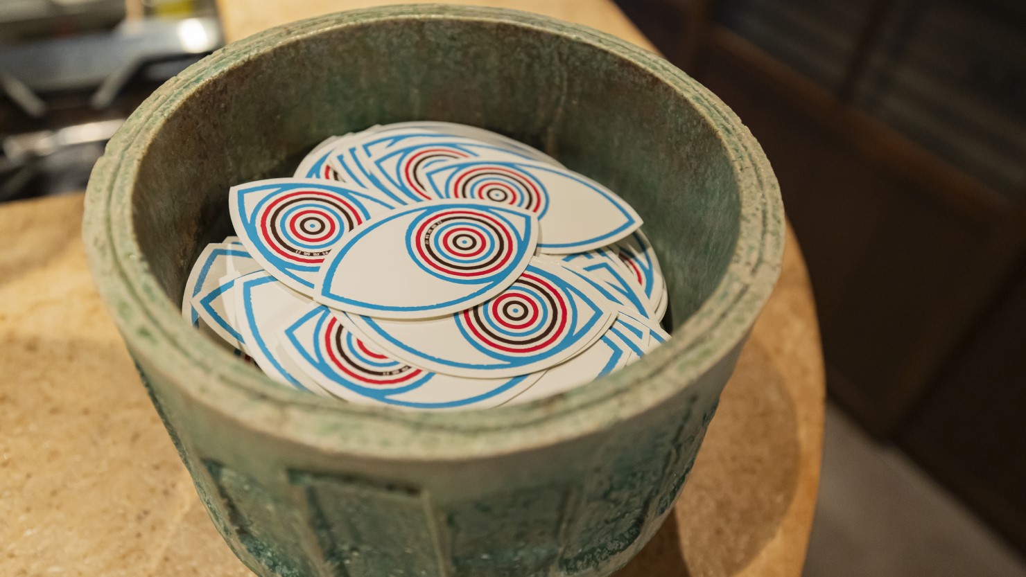 オリジナルステッカーは時期によって色が変わるので、再訪時には要チェック！