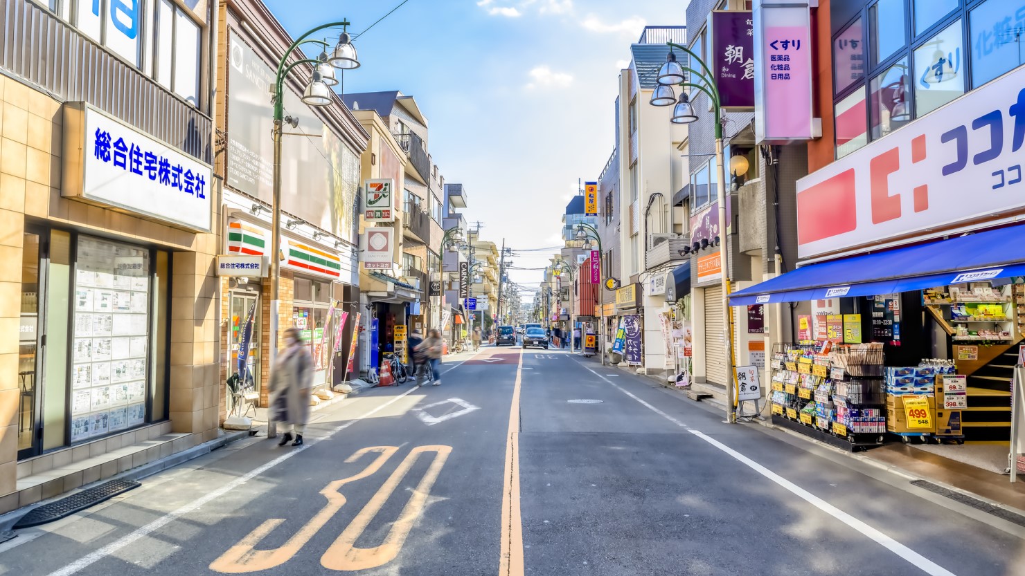 都立大学前駅周辺