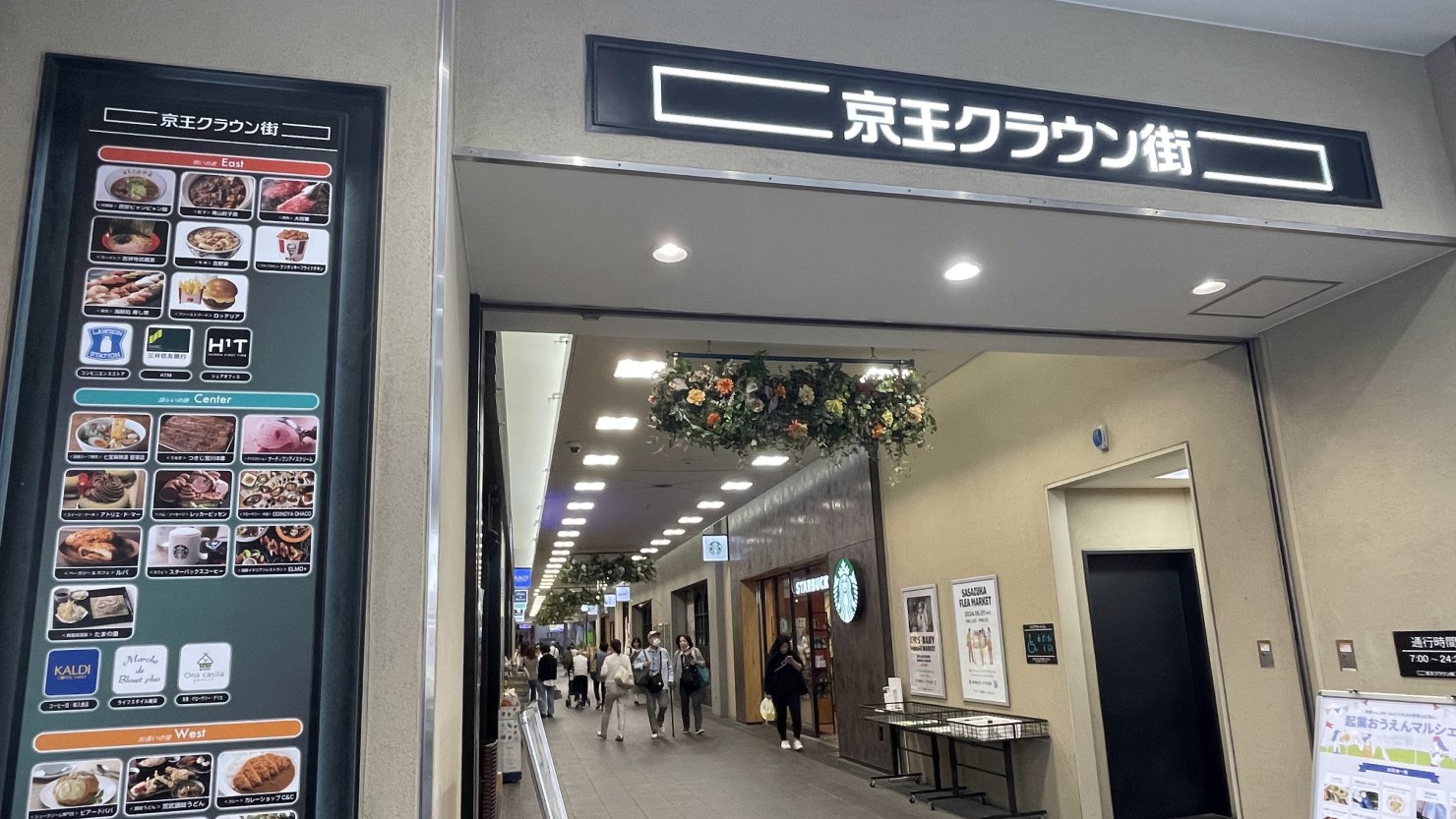 京王クラウン街（改札を出て東側）