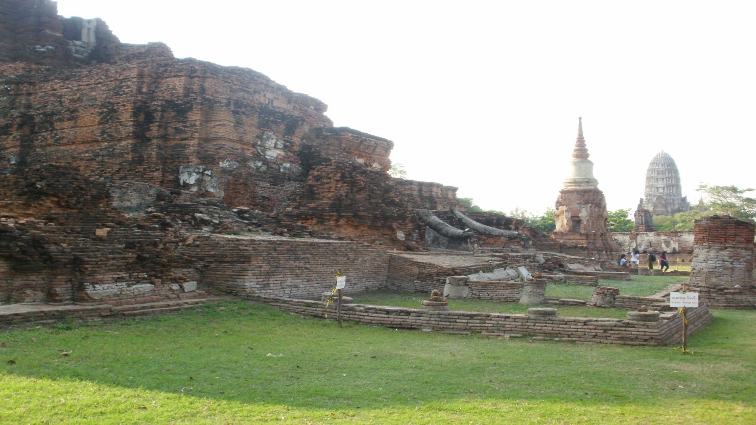 タイのアユタヤ遺跡