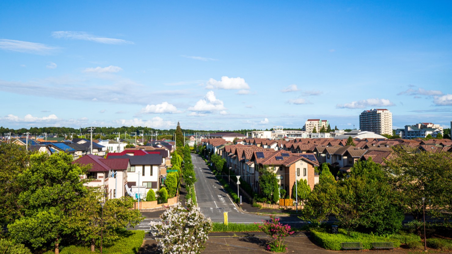 印西市の街並み