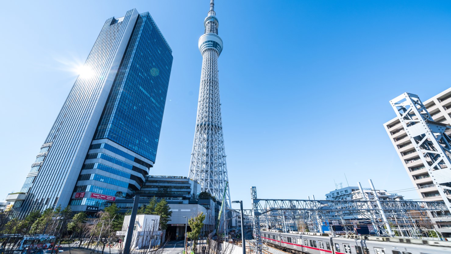 押上駅周辺の風景